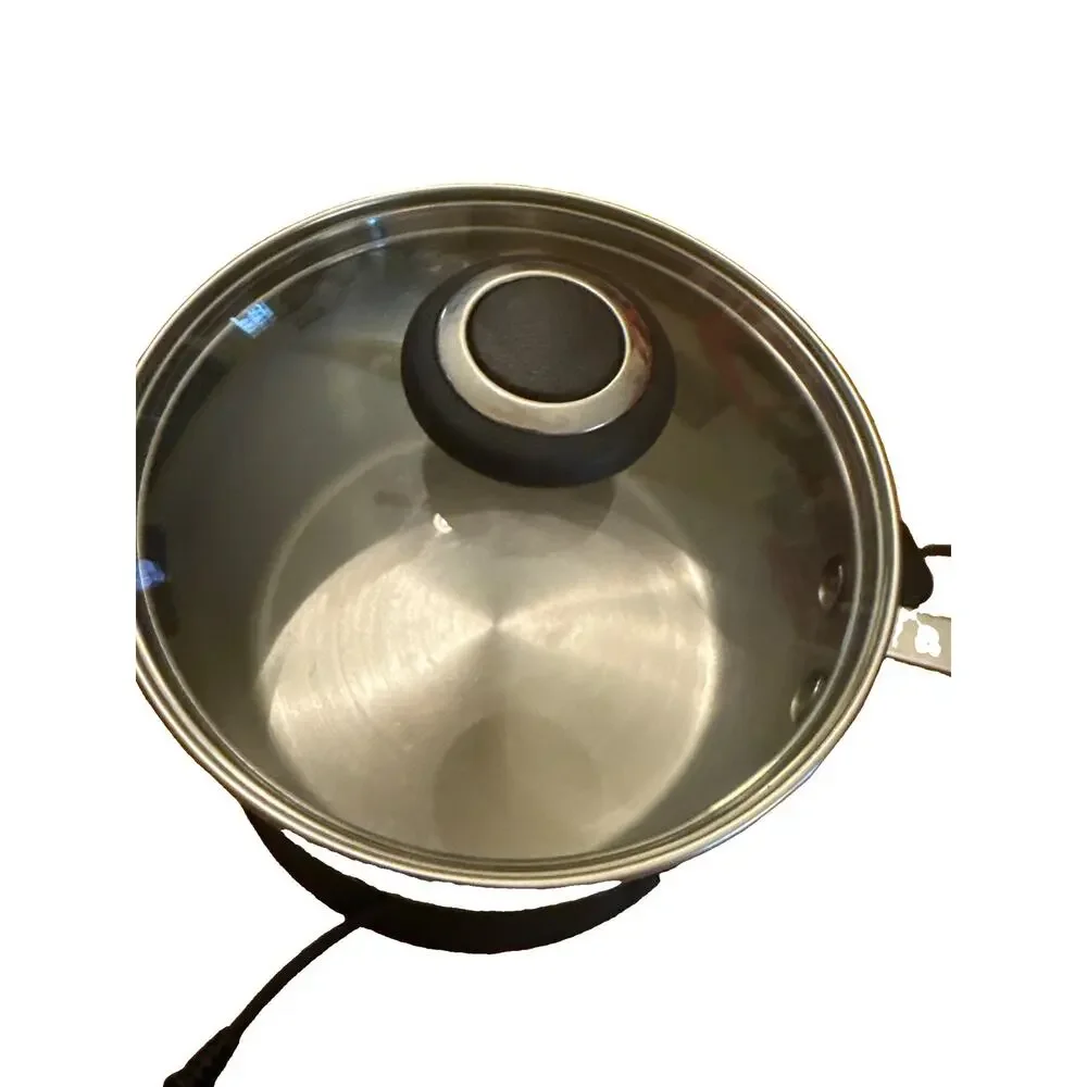 EUC Cooks Essentials Stainless Steel Electric Multicooker Hot Pot